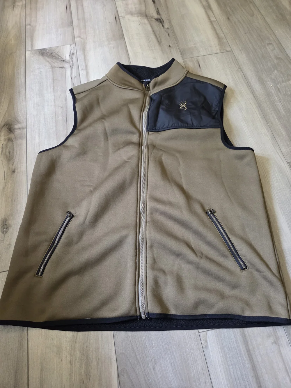 Browning Men's Brown Softshell Zip Vest